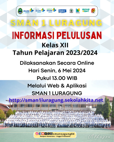 Pengumuman Kelulusan Siswa Kelas XII Tahun Pelajaran 2023/2024